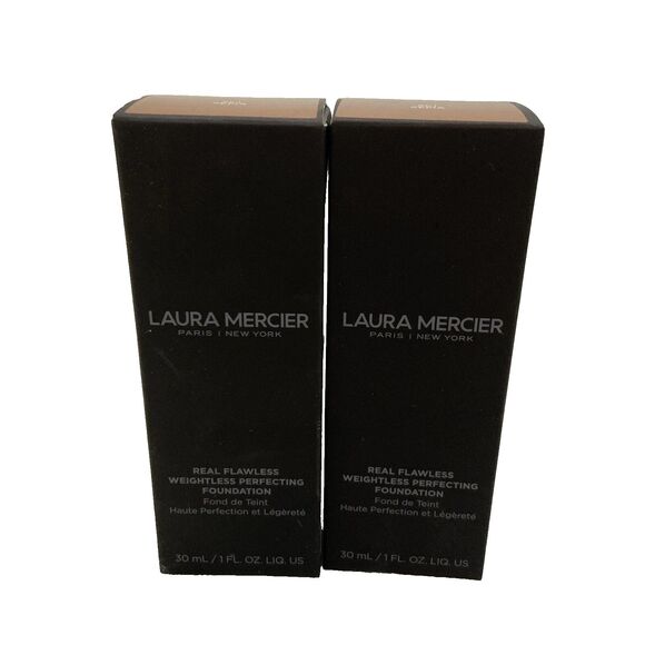 laura mercier Other - (2) Laura Mercier Real Flawless Weightless Perfecting Foundation - 5C1 Sepia